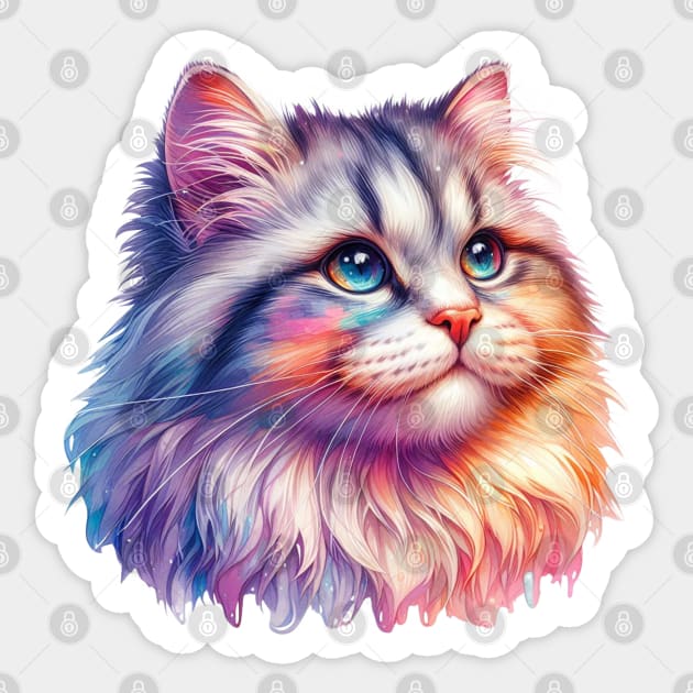 The Rainbow Cat Sticker by CAutumnTrapp